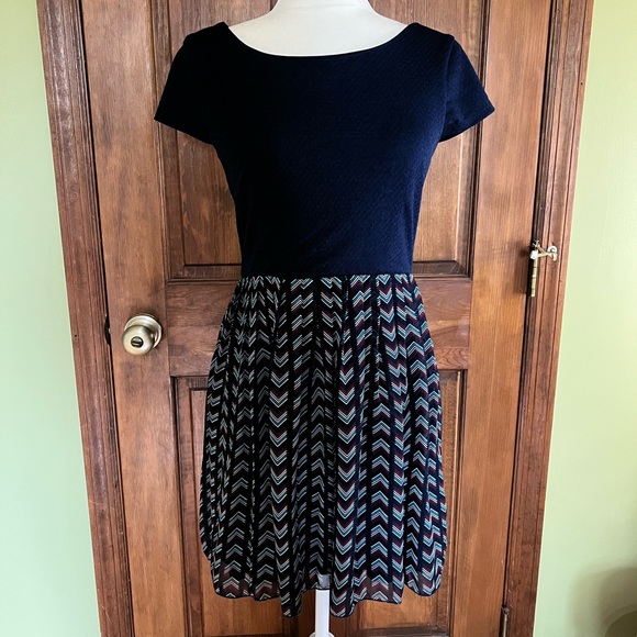 Speechless Dresses Speechless Juniors Size 7 Navy Blue Fit Flare